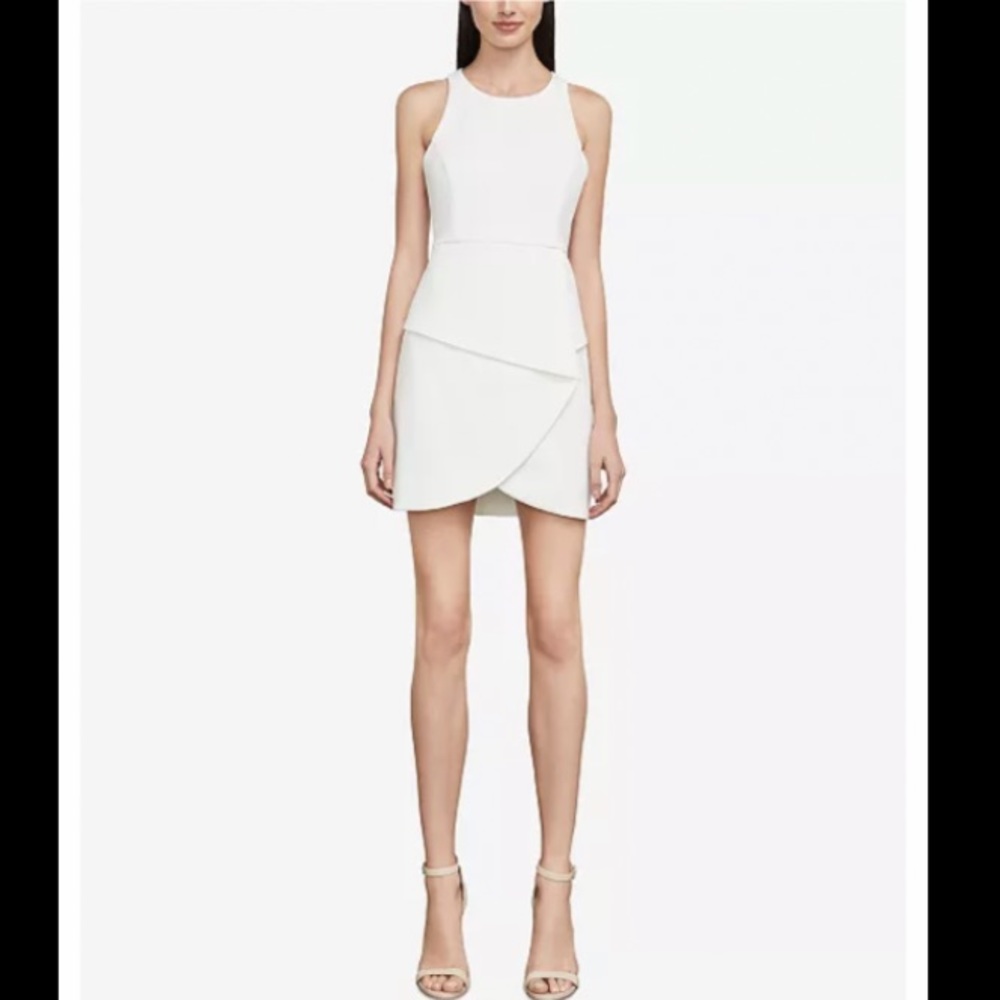 Ely Lace-Up-Back Halter Dress by BCBGMAXAZRIA
